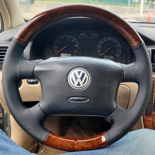 大众帕萨特领驭真皮专用方向盘套