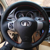 C20R 精灵炫丽把套手缝专用 M4方向盘套真皮长城C30 哈弗M1