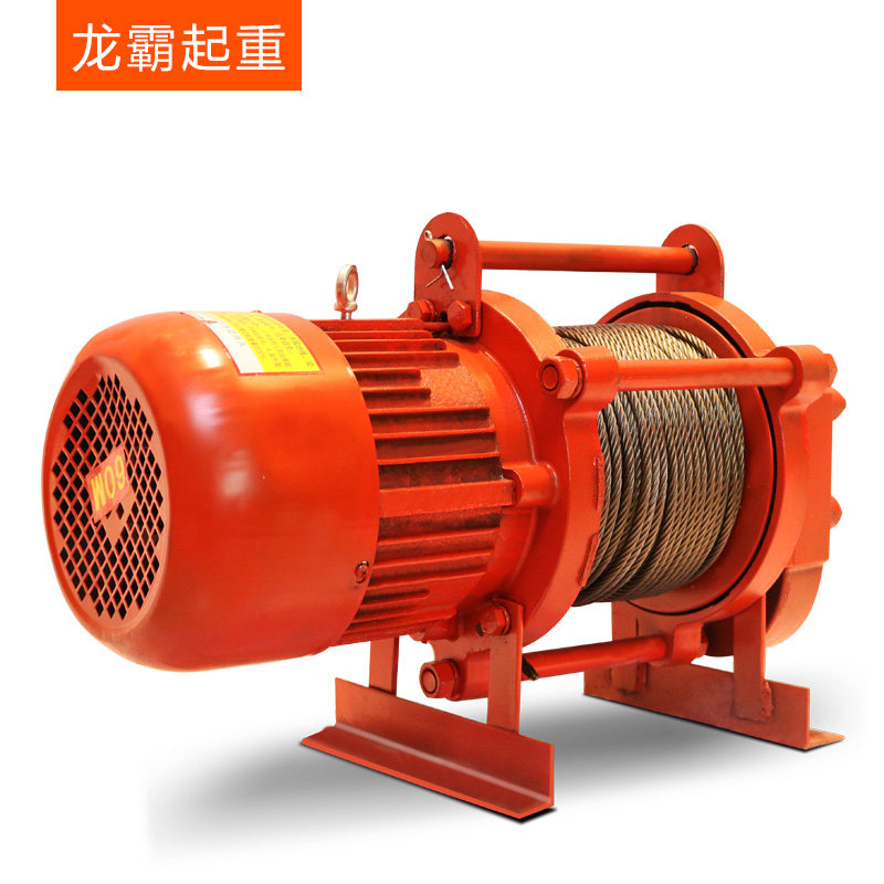 速发品龙霸用0V三相提升机多功能家8吊机建筑机扬卷电动吊车1吨起