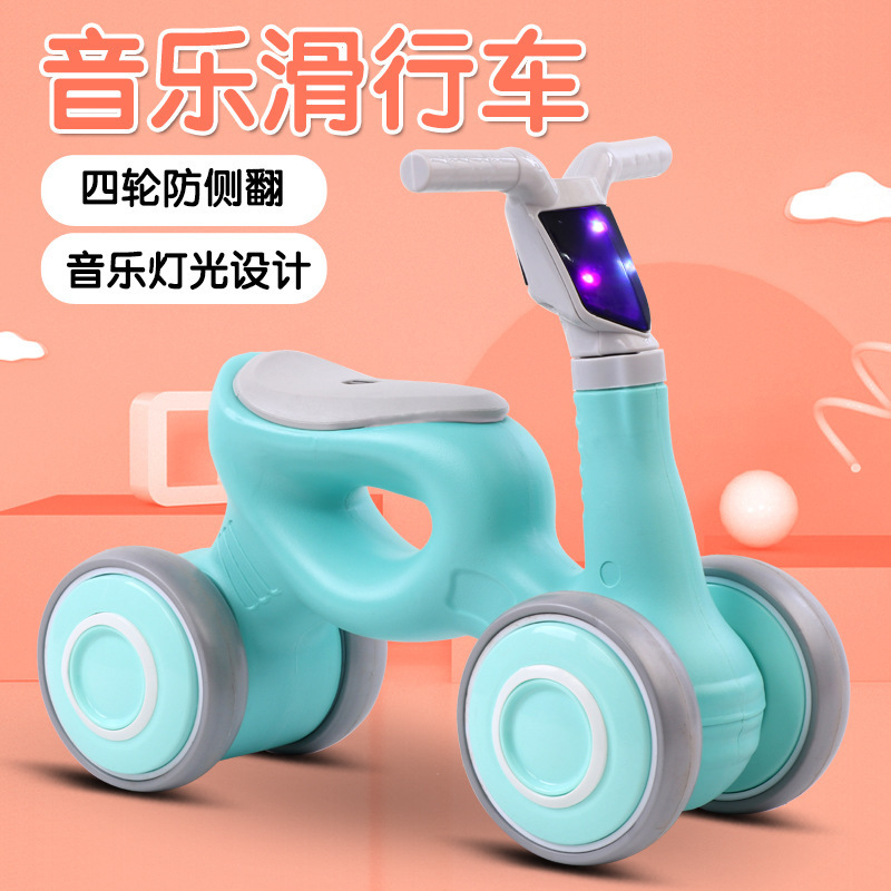 速发202年新款带音乐带灯光车童平岁车1-4衡溜溜儿幼儿滑行学步车