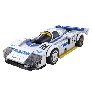 cada咔哒积木马自达787b车模8-12岁男孩益智拼装玩具智力生日礼物