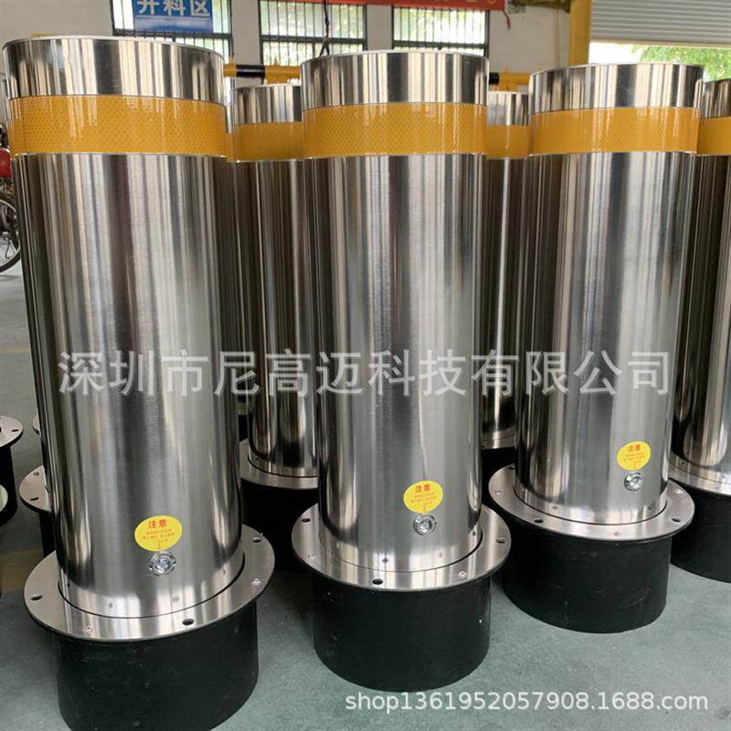 速发邯郸不锈钢防撞柱移动立柱警示柱桩反光路桩304隔离柱车位升