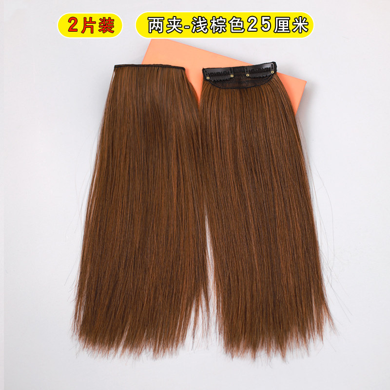 新款加厚蓬松假发片m女贴片无痕隐形仿真发垫发根接长发两侧增厚