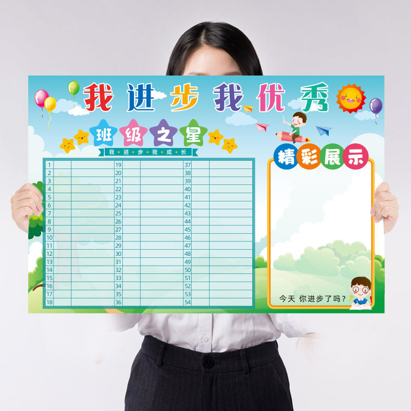 速发小贴生班律科目时间安排计划作息表学习儿童墙学纸自规班训教