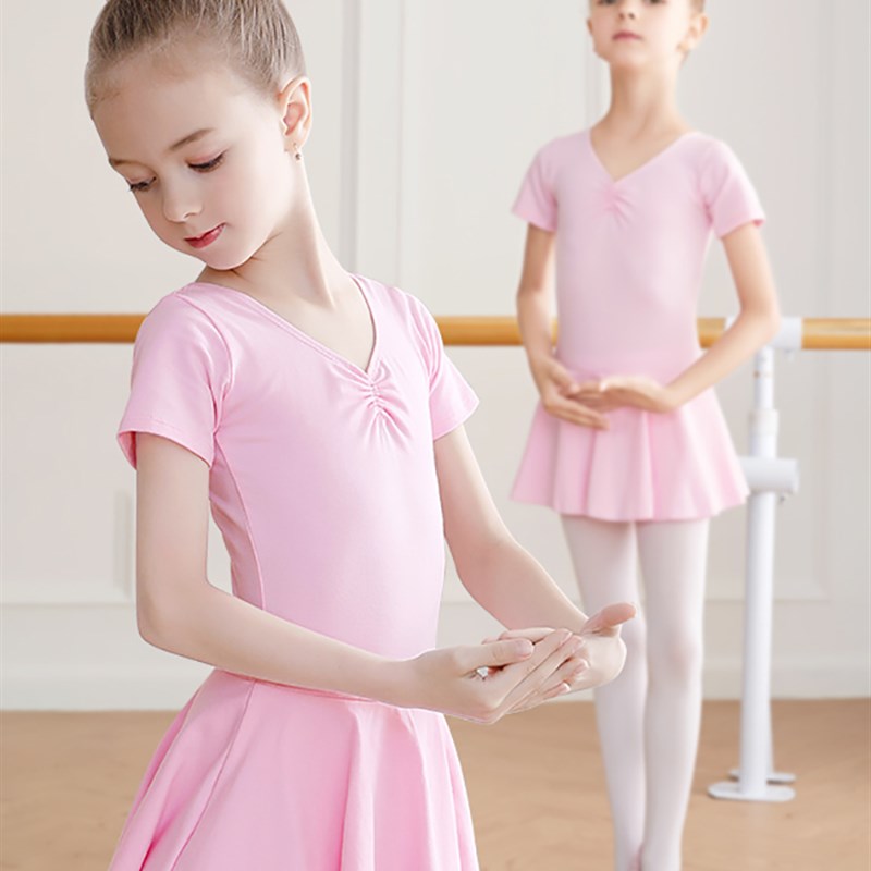 速发舞蹈练儿童童幼儿中国舞服功操粉色考级服体服服舞蹈服装
