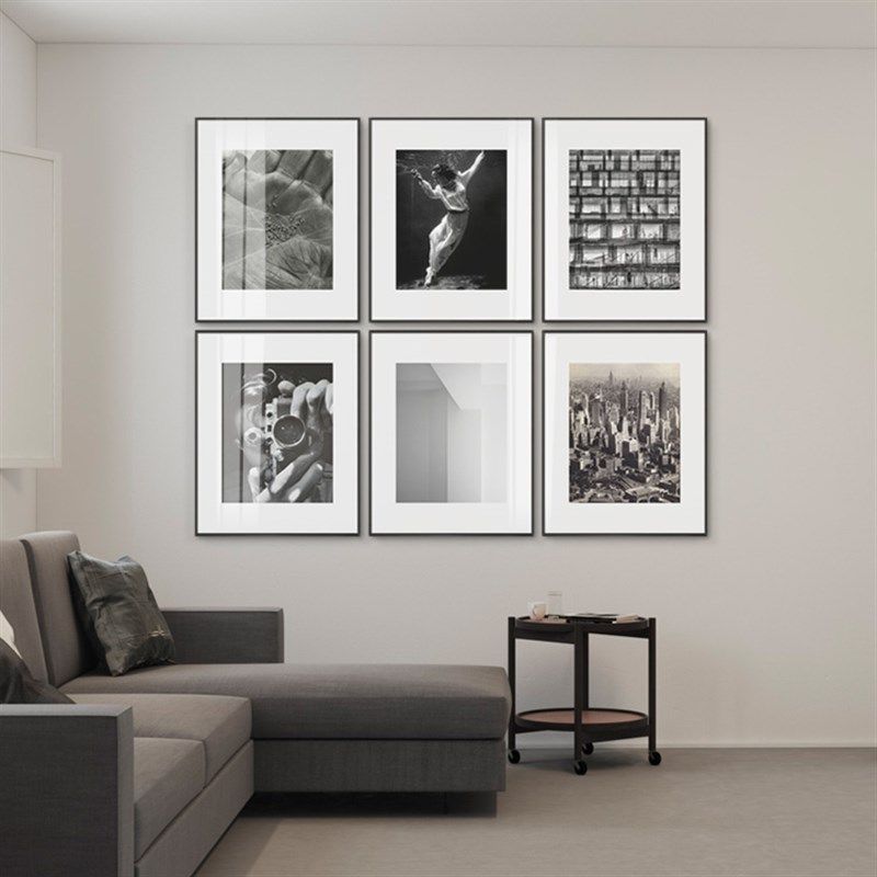 速发简约装白画饰合黑组工业风壁画客厅餐厅挂画照片墙画风格