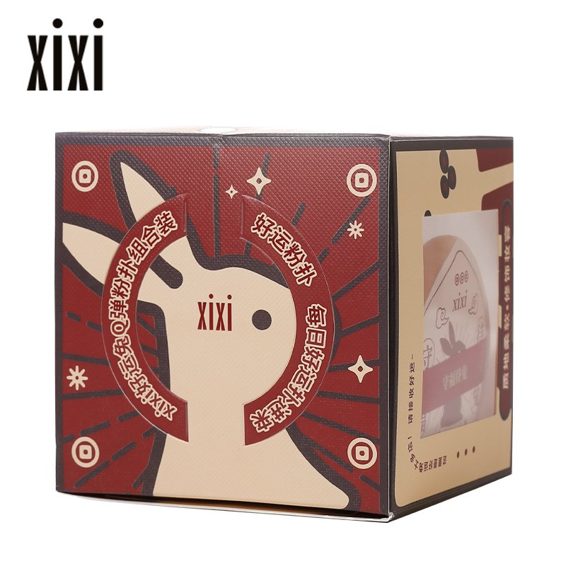速发好运兔Q弹粉扑组型装粉软干湿两用不吃粉水滴型方合超扑