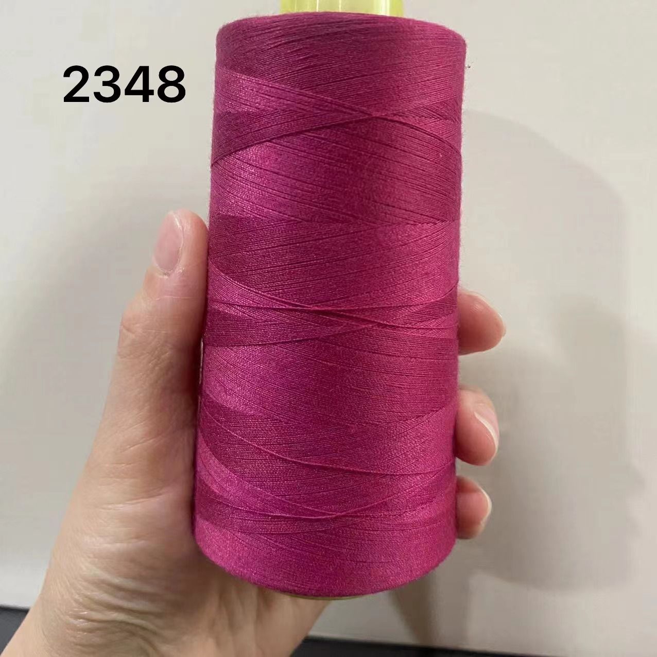 速发深玫粉色缝纫细线家用402涤纶老式手工缝衣平车线大卷