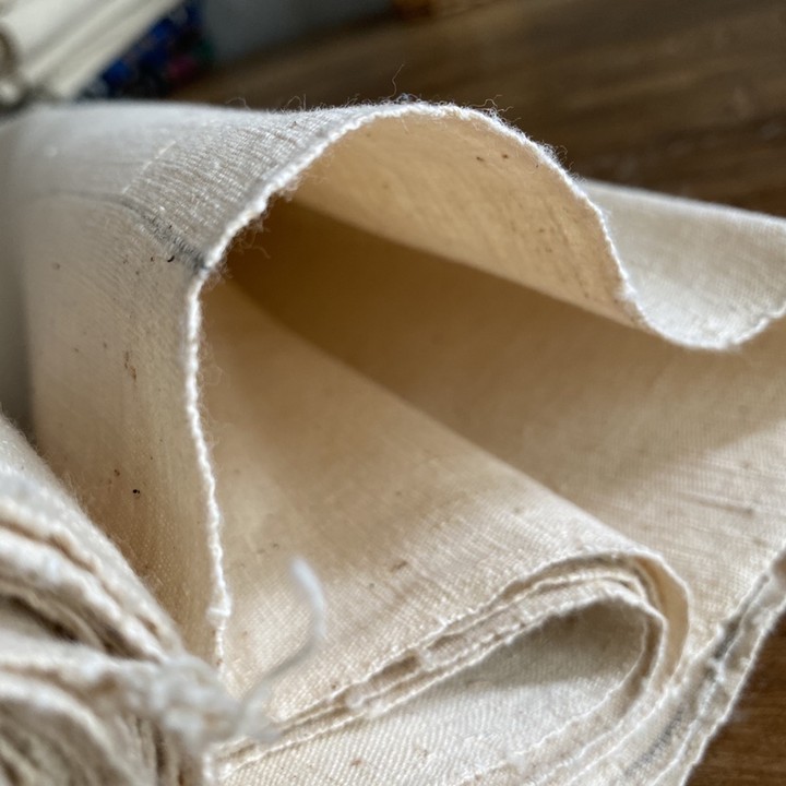 速发纯手工织土布老粗布白胚布草材染蜡染扎染木料蓝染刺子绣布料