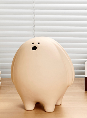 速发陶瓷可动萌小位摆件创意书桌办公室工狗解压治愈情绪桌面爱物