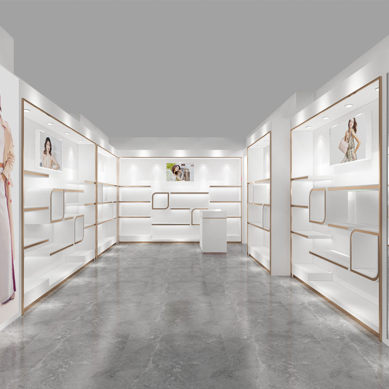 速发鞋店鞋架展示架烤漆柜化品品展柜陈列柜院产妆展示柜