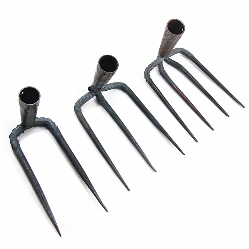 速发铁耙子钢耙钉耙种菜翻土松土家用三齿四齿搂草耙农具种菜子耙