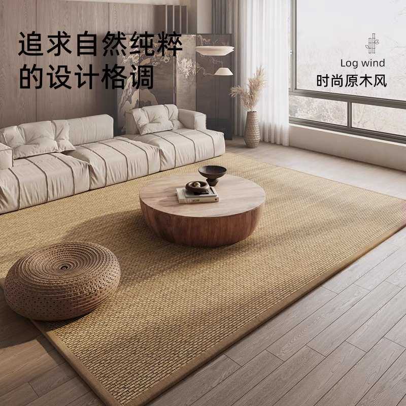 速发藤席日式榻榻米地垫剑麻客厅茶几地毯凉席卧室夏天毯席子地垫