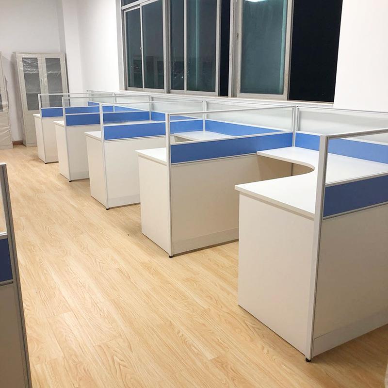 职员公桌屏风卡位YJB财务员工桌/4/6脑人办简约电2桌办公桌椅组合