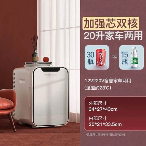 学高颜值迷你型小冰箱用生宿舍车载节冰箱冷冻冷藏大家WIP容量能