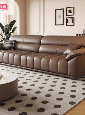 聚有雨新款意式奶油风大小型D5521沙合发简客厅现约代极简户钢琴