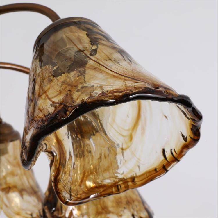 全法光谱美式全铜厅吊灯复灯具古式茶色玻璃客灯厅卧室餐玻璃客厅,家装灯饰光源,智能吊灯,淘宝优惠券,粉丝福利购,淘宝优惠卷