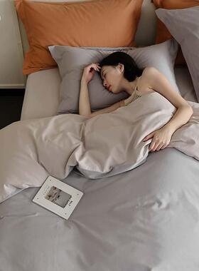磨高季端A类100支超长绒棉毛四件套四可用款全棉HEO柔纯棉床单三