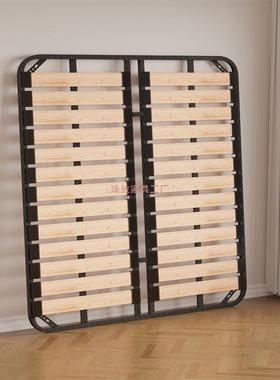 榻榻米加密加厚静音床板实木龙架支骨架IVC架折叠排骨钢架可床架