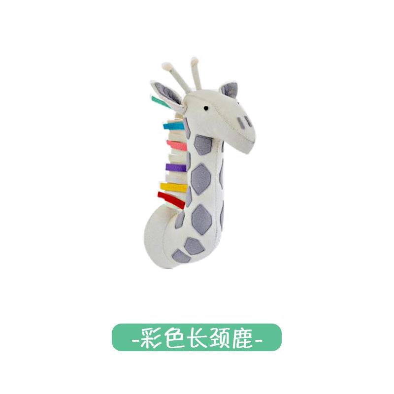 毛毡墙立体动物像造型墙饰挂AQM壁挂无头痕挂儿童壁房间摄影道具