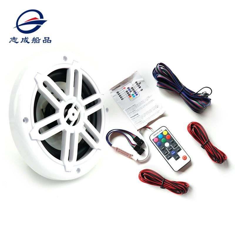跨七境爆款水游艇彩用防水喇叭遥控变色12V高无品牌/音船扬声器防
