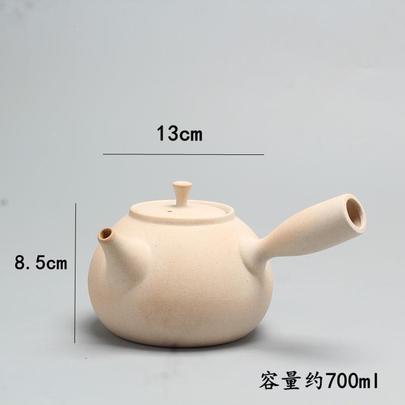 矿白泥煮茶壶烧陶水壶提梁壶泡原茶壶CQM电用炉炭炉明火专工夫茶