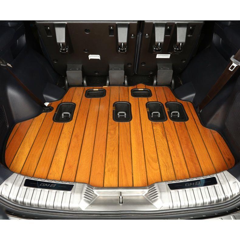 2汽2款广理传祺m8木地板专用8传BEX奇gm七座宗师版实木脚垫大石改