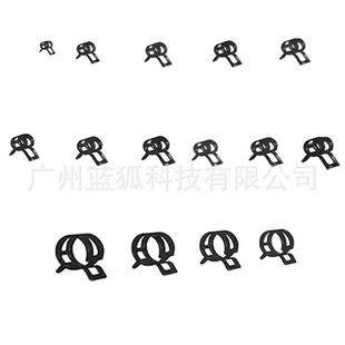 抱箍4卡YIK箍40pcs盒装锰弹m性卡箍6m-20mm钢日式黑色弹性箍圈