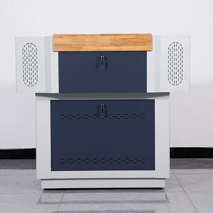 多媒体讲台学校教室多慧功能翻转显示器台教讲师桌智OFW教讲室电