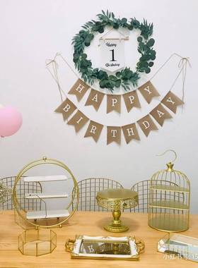 白色铁艺甜品台摆示架蛋TNE件糕午托盘欧式下茶展点心架冷餐茶歇