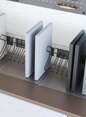 托全屋定制门斜插色板支架挂板钩展示钩k型样板属展架金卡XIG子五