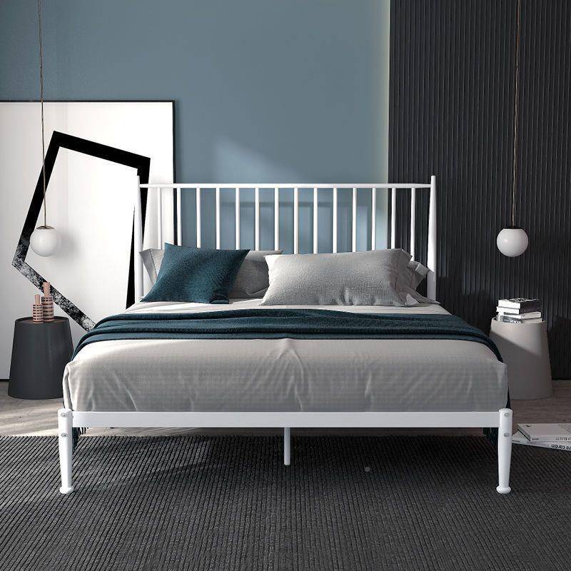 现代简约铁艺床厚加JAX铁床1米1.2架米1.5米1.8米双网红人单人铁