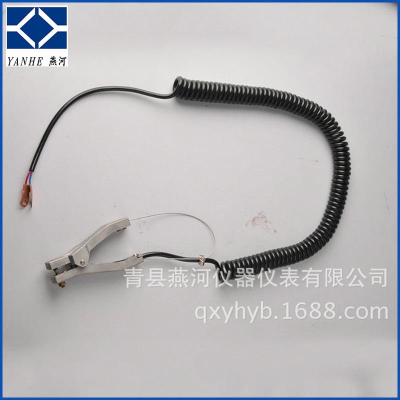 燕铝制单头静电接河地夹5m螺线旋车防静电夹油罐用静XNX电接地线