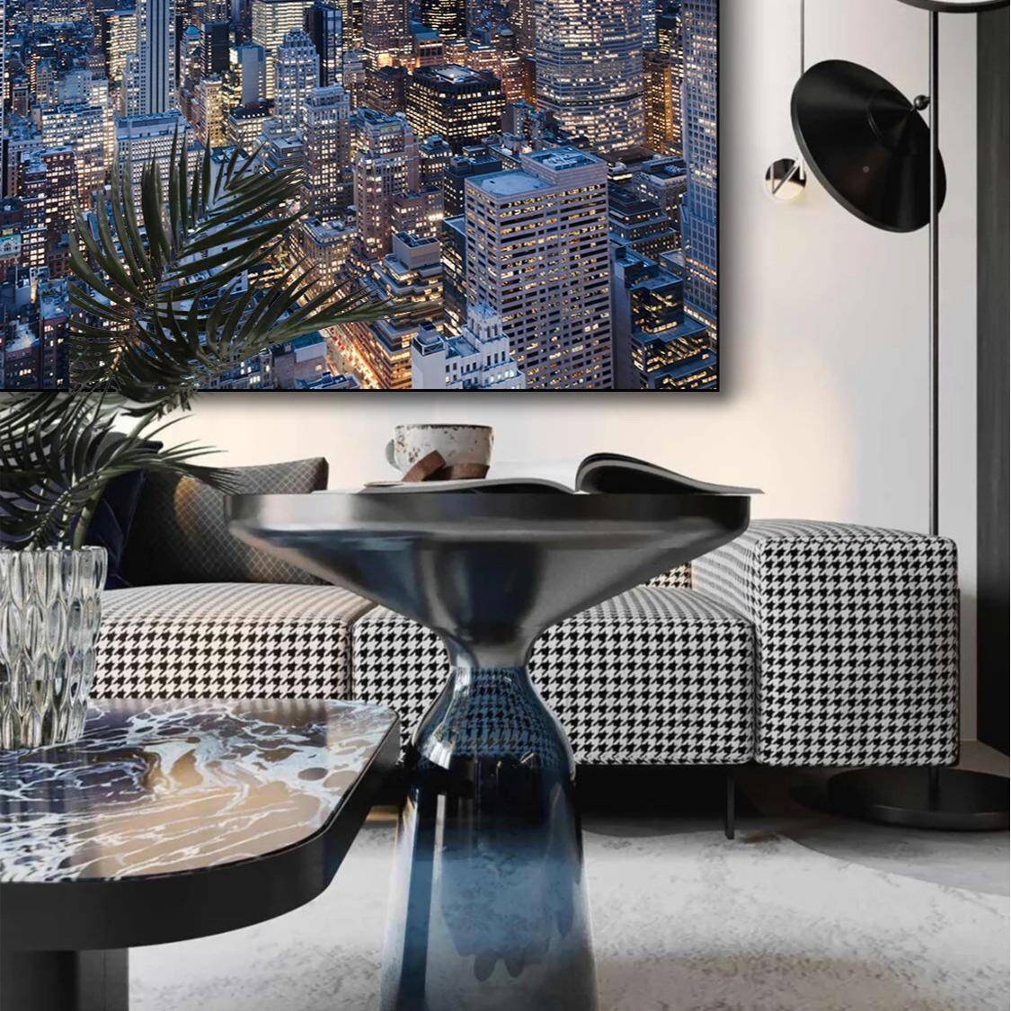 城现代风景装XYN饰画壁客厅简约建酒店宾馆筑市挂画民宿公寓墙画