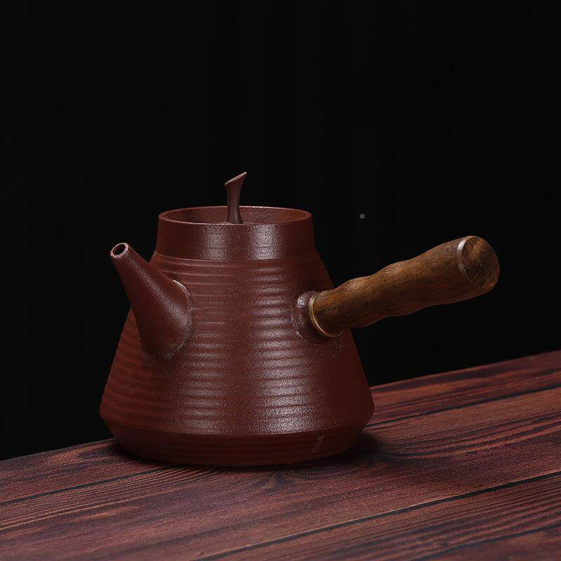 仁坤侧把壶茶泡酒壶精炉泡沏茶KLX壶家用紫砂富贵茶茶壶简约