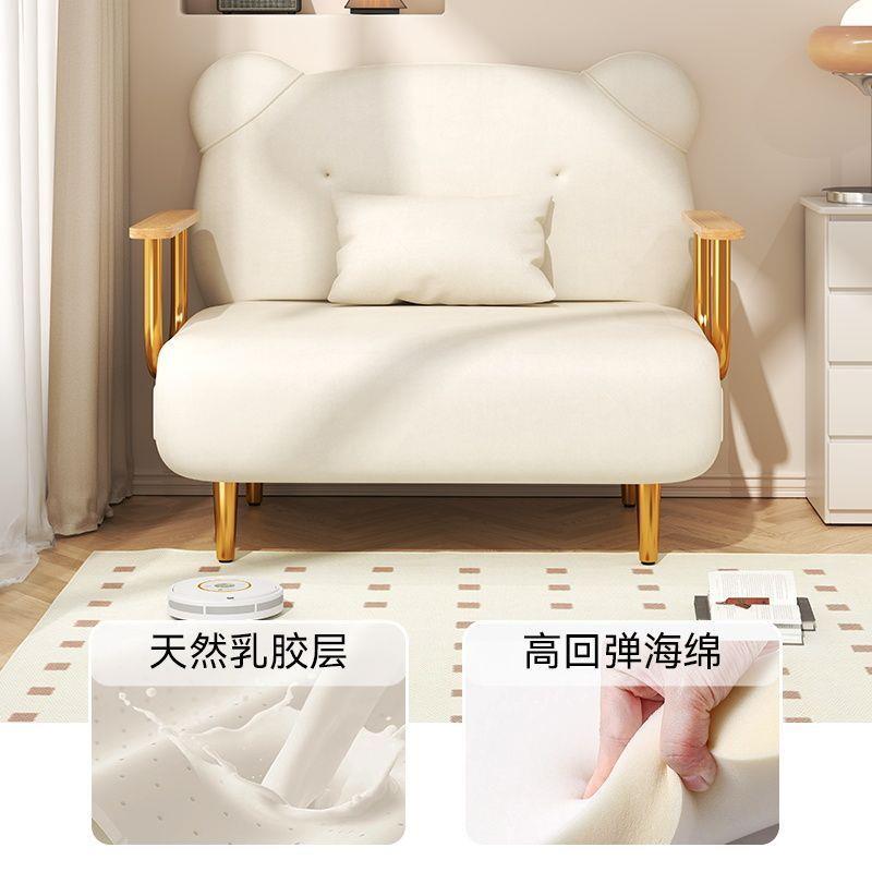 可折叠折叠沙发AMA床沙两用单人双人小型户伸阳台发云朵多功缩能