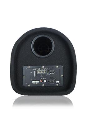 车68IEM寸寸10寸汽车音响改隧装12V扬声器有源低音炮圆形道汽炮17