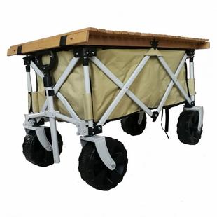 全地形杆可折叠露营手推越车野营拖RAE车户外拉车野营地小车厂家