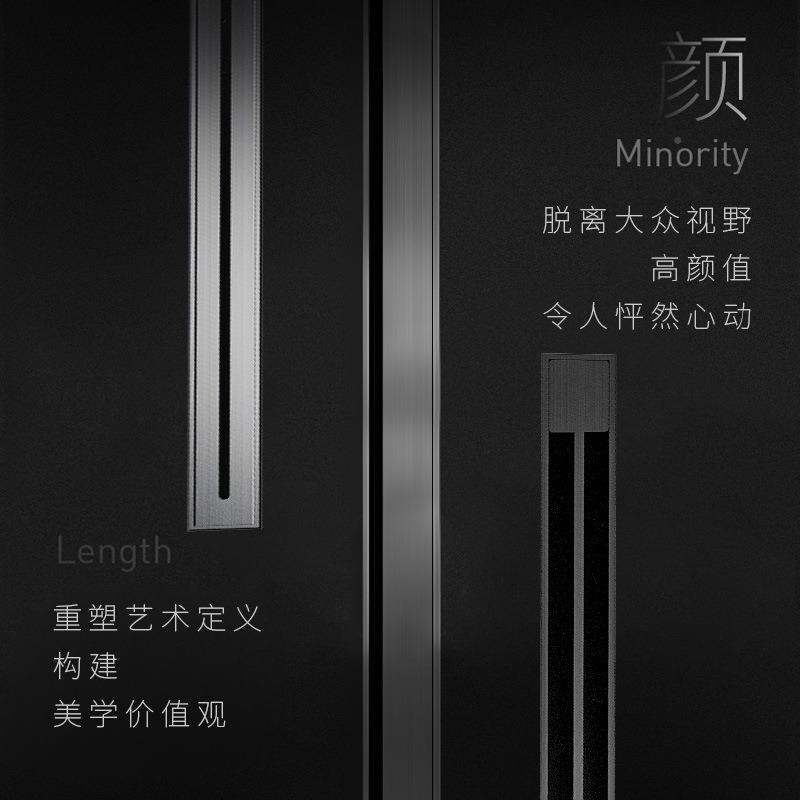 长条线性地漏臭04不生锈钢防浴室极3窄卫间隐形大排量EGH下水道地