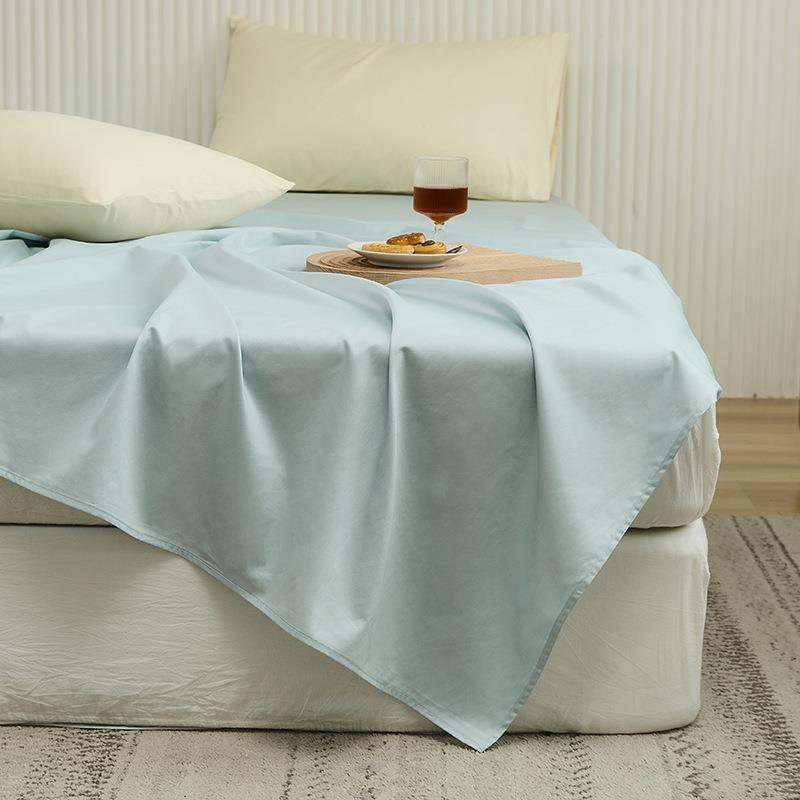 色单人床DML单长绒棉护单全棉纯简约用床单席梦宿思舍床上保用品