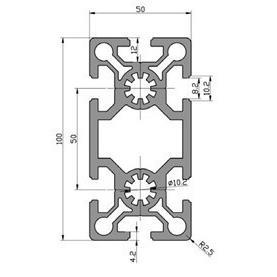 海安腾铝框业型材AT 架50100 ROY8上