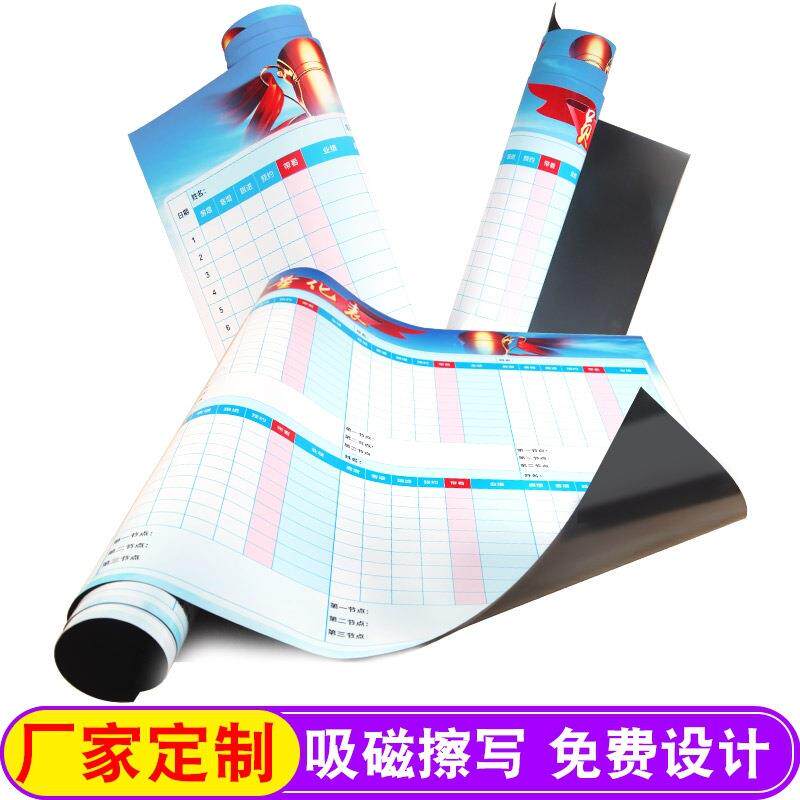学磁性软板校企MKI业广告墙业绩榜销榜售龙虎榜宣传栏白板白墙贴