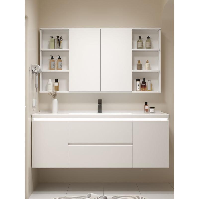 Kxh新款奶油风浴室柜陶瓷一体盆65/75MC8/955公分105/11厘LBY米洗