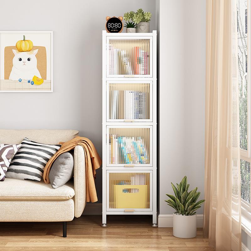 钢制架书用儿童夹缝书TWG家柜客铁厅带门防尘储物柜书房艺置物收