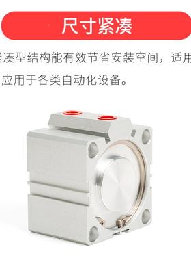 大推力方0形气动SDA薄型气缸50/67083/8/100-5X10XX15X2030X4X500