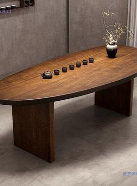 实约木原阳台泡客茶桌椅组合小型茶几现NSG代简家用厅木异形茶台