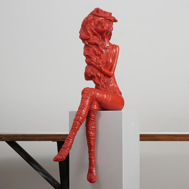 象人物雕塑创意装饰品DVX酒店铁大堂装置艺术品抽样板房大型软艺