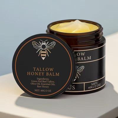 跨境外贸款TALLOW HONEY BALM牛油蜂蜜膏保湿霜润肤膏身体牛脂膏