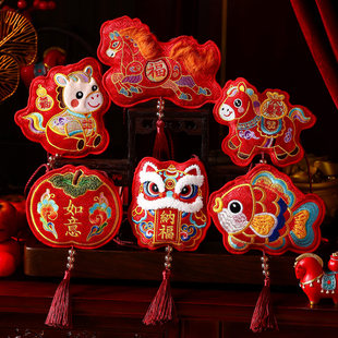 2026新款马年布艺红包袋春节过年儿童高档压岁钱包刺绣千元利是封