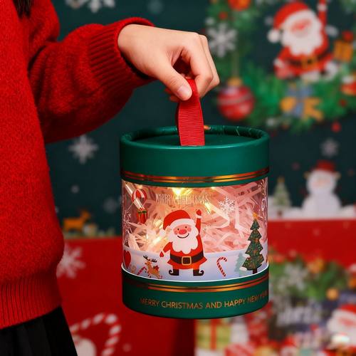 平安夜苹果礼盒苹果桶圣诞节平安果包装盒礼物盒子小礼品糖果空盒